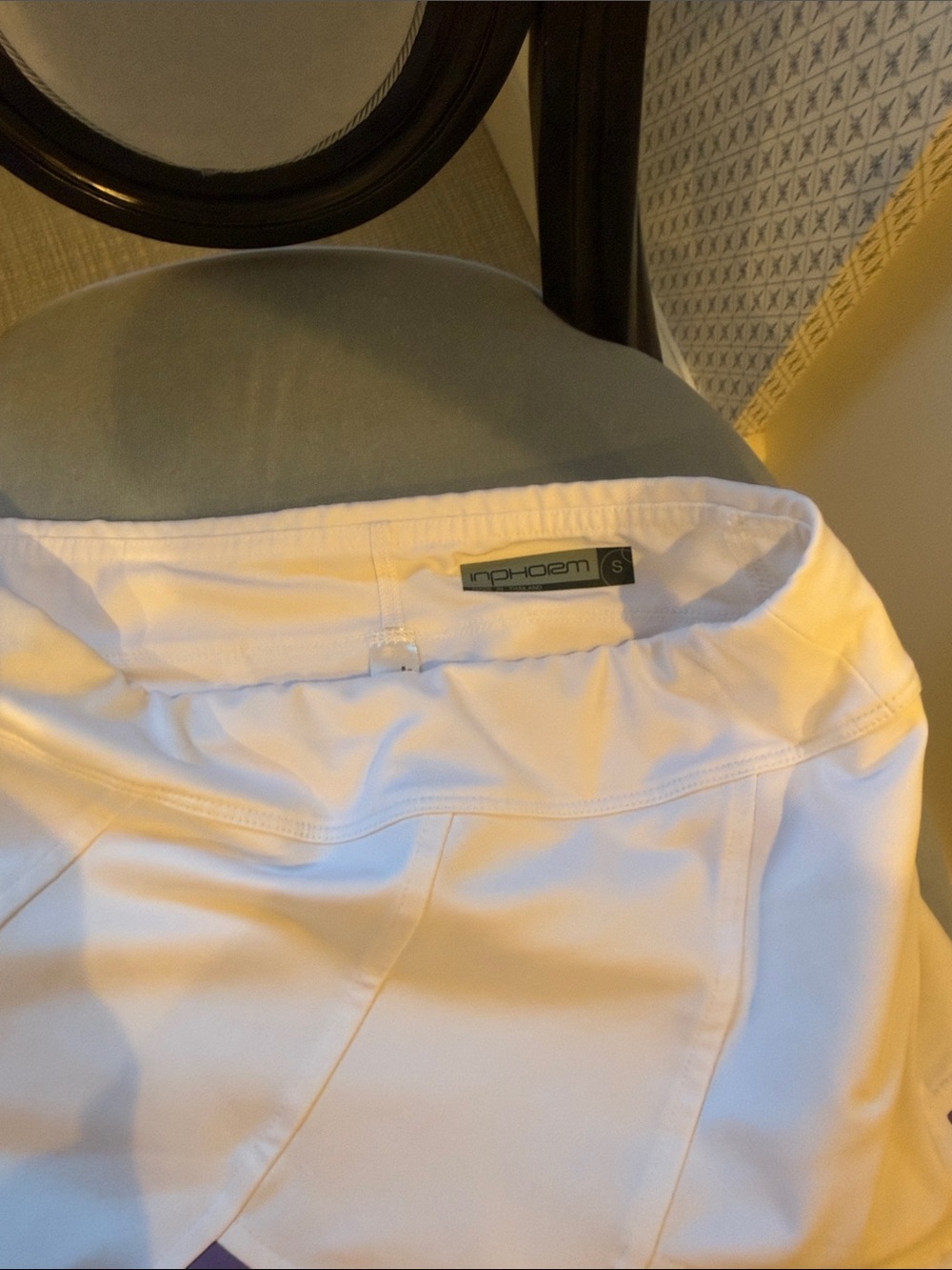 White InPhorm tennis Skort